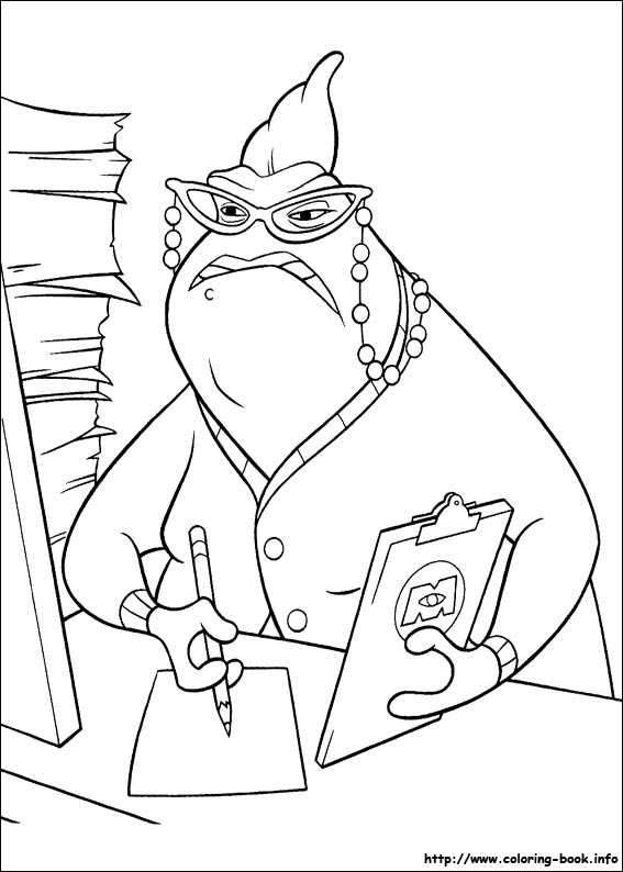 Monsters, inc. coloring picture